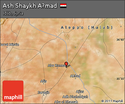 Satellite Map of Ash Shaykh Aḩmad