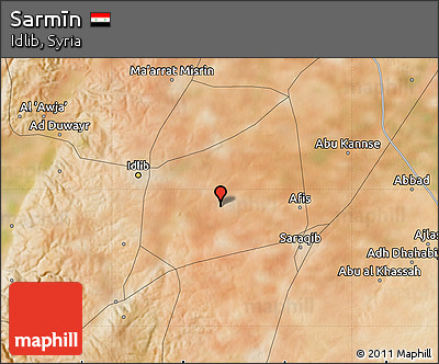 Satellite Map of Sarmīn