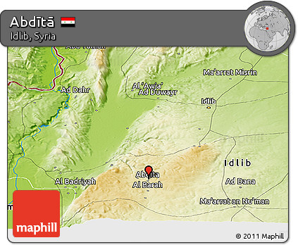 Physical Panoramic Map of Abdītā