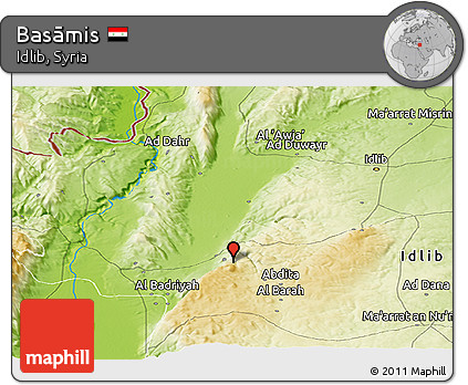 Physical Panoramic Map of Basāmis