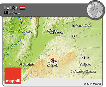 Physical Panoramic Map of Ibdītā