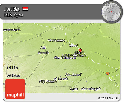 Physical Panoramic Map of Jallās