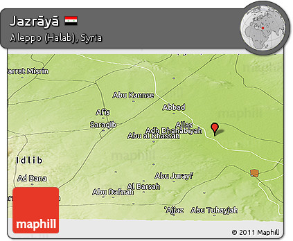 Physical Panoramic Map of Jazrāyā