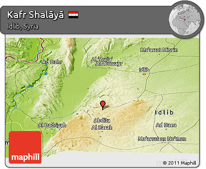 Physical Panoramic Map of Kafr Shalāyā