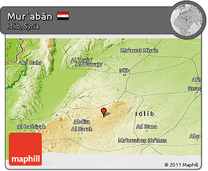 Physical Panoramic Map of Mur`abān