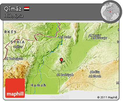 Physical Panoramic Map of Qīmāz