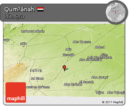 Physical Panoramic Map of Qumḩānah
