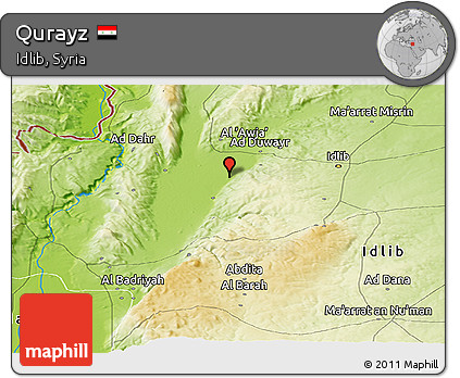 Physical Panoramic Map of Qurayz