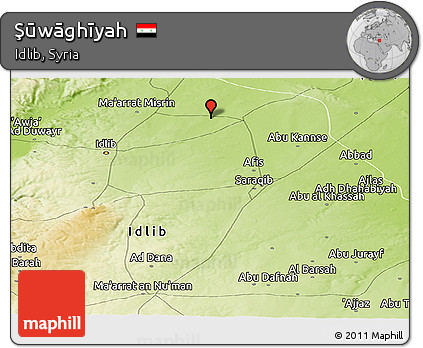 Physical Panoramic Map of Şūwāghīyah