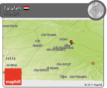 Physical Panoramic Map of Talâfeh