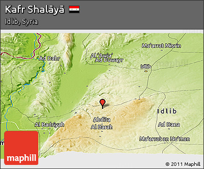 Physical Panoramic Map of Kafr Shalāyā