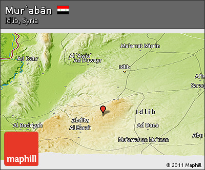 Physical Panoramic Map of Mur`abān