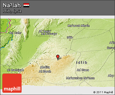 Physical Panoramic Map of Naḩlah