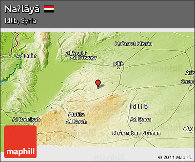 Physical Panoramic Map of Naḩlāyā