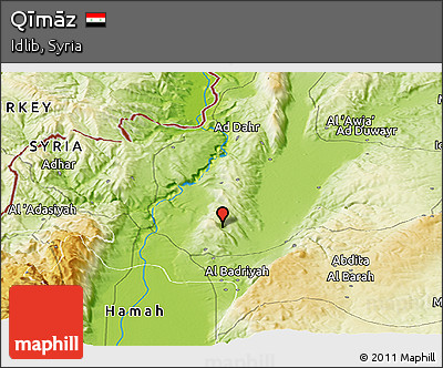 Physical Panoramic Map of Qīmāz