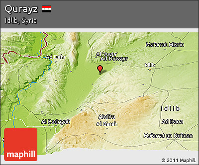 Physical Panoramic Map of Qurayz