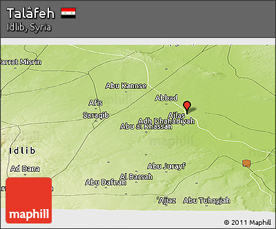 Physical Panoramic Map of Talâfeh