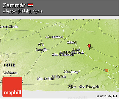 Physical Panoramic Map of Zammār