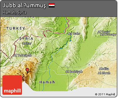 Physical Panoramic Map of Jubb Al Ḩummuş