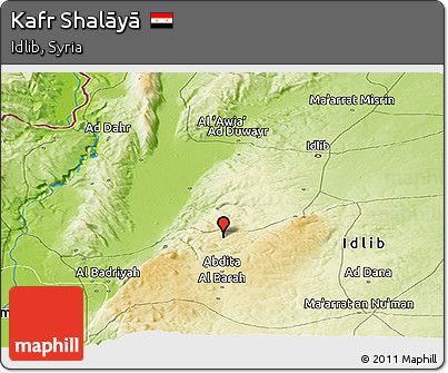 Physical Panoramic Map of Kafr Shalāyā