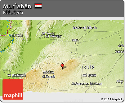Physical Panoramic Map of Mur`abān