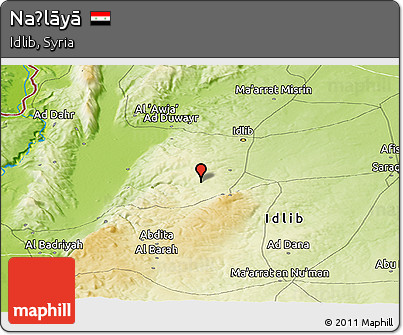Physical Panoramic Map of Naḩlāyā