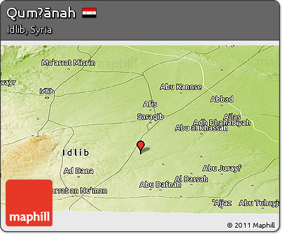 Physical Panoramic Map of Qumḩānah