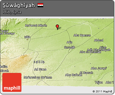 Physical Panoramic Map of Şūwāghīyah