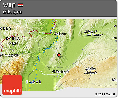 Physical Panoramic Map of Wājī