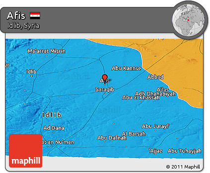 Political Panoramic Map of Afis
