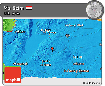 Political Panoramic Map of Ma`āzim