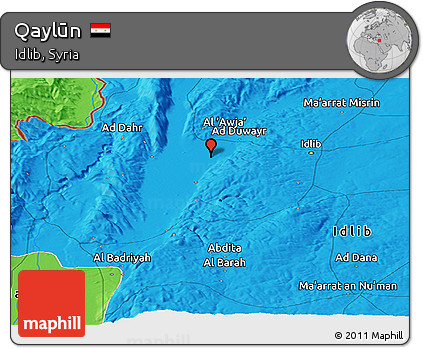 Political Panoramic Map of Qaylūn