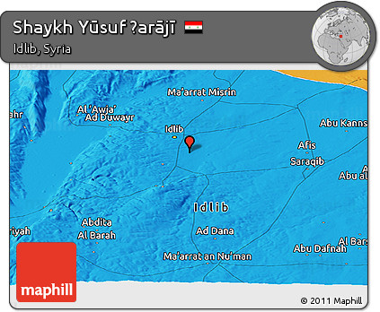 Political Panoramic Map of Shaykh Yūsuf Ḩarājī