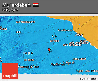 Political Panoramic Map of Mu`ardabah