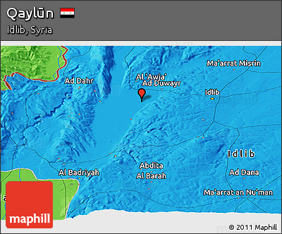 Political Panoramic Map of Qaylūn