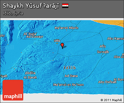 Political Panoramic Map of Shaykh Yūsuf Ḩarājī