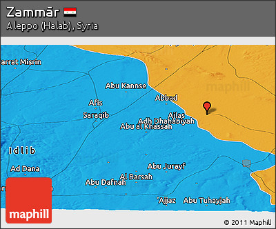 Political Panoramic Map of Zammār