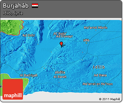 Political Panoramic Map of Burjahāb