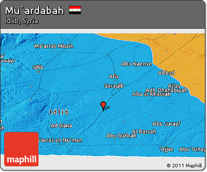 Political Panoramic Map of Mu`ardabah