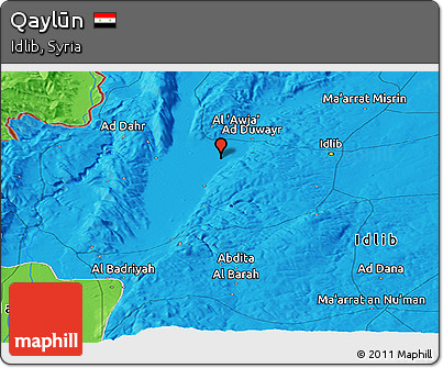 Political Panoramic Map of Qaylūn