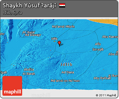 Political Panoramic Map of Shaykh Yūsuf Ḩarājī