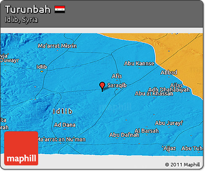 Political Panoramic Map of Turunbah