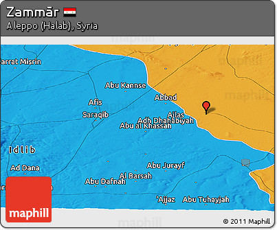 Political Panoramic Map of Zammār