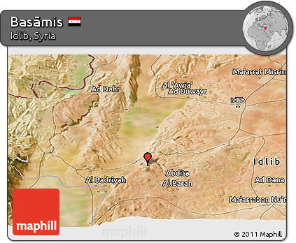 Satellite Panoramic Map of Basāmis