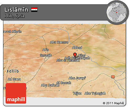 Satellite Panoramic Map of Lislāmīn