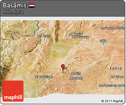 Satellite Panoramic Map of Basāmis