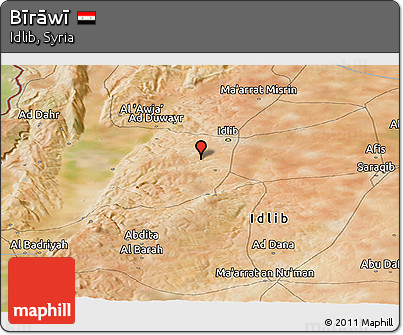 Satellite Panoramic Map of Bīrāwī