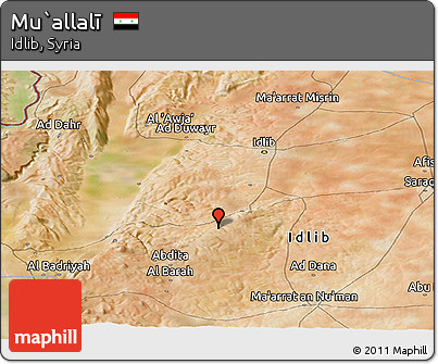 Satellite Panoramic Map of Mu`allalī