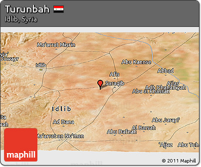 Satellite Panoramic Map of Turunbah