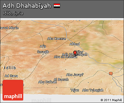 Satellite Panoramic Map of Adh Dhahabīyah